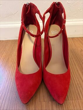 BP Red Suede Heels